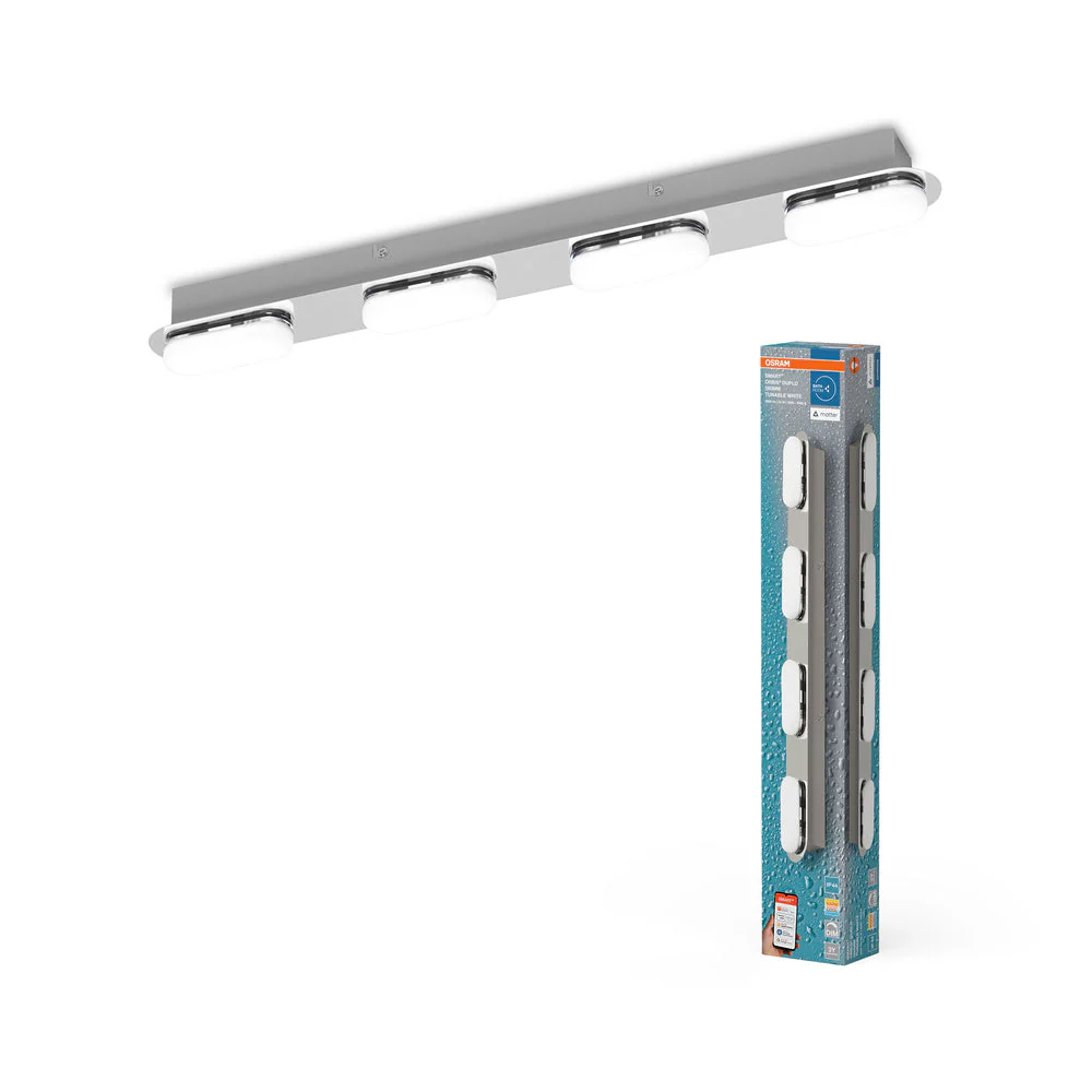 OSRAM Matter SMART+ ORBIS DUPLO LED Applique da bagno 58cm Bianco regolabile 27W / 3000-6500K