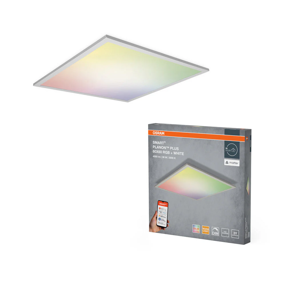 OSRAM Matter SMART+ PLANON PLUS Pannello LED multicolore 600X600