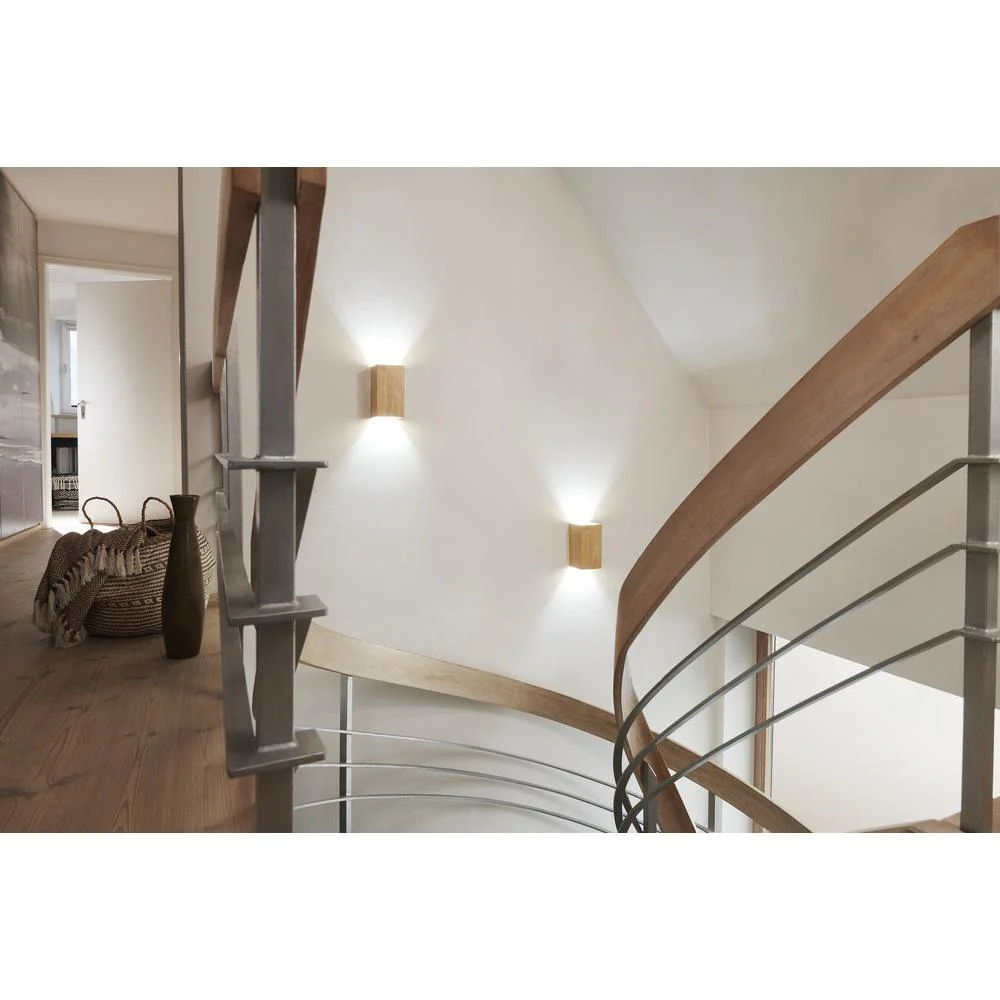 OSRAM Matter SMART+ ORBIS WOOD LED Applique da parete 21x11cm in effetto legno Bianco regolabile 12W / 3000-6500K - Image 4