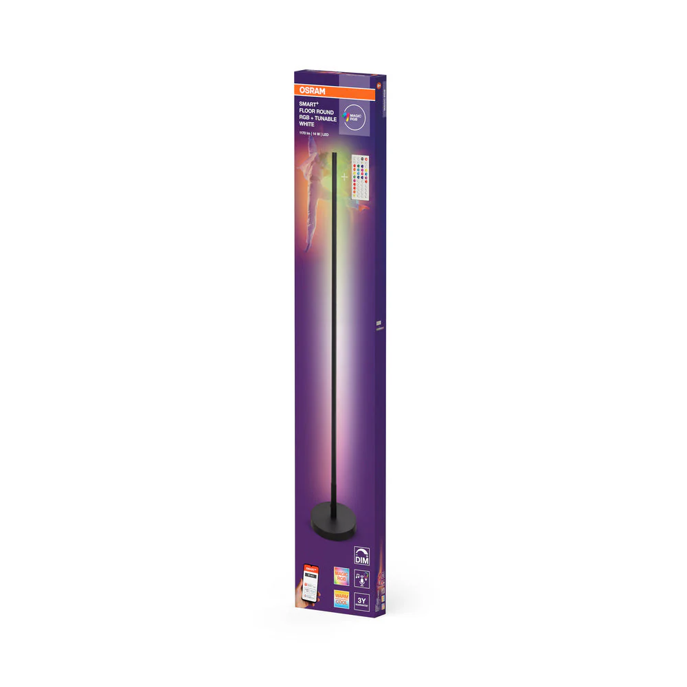 OSRAM SMART+ WIFI LED Stehleuchte, rotonda, nera, 14W - Image 3