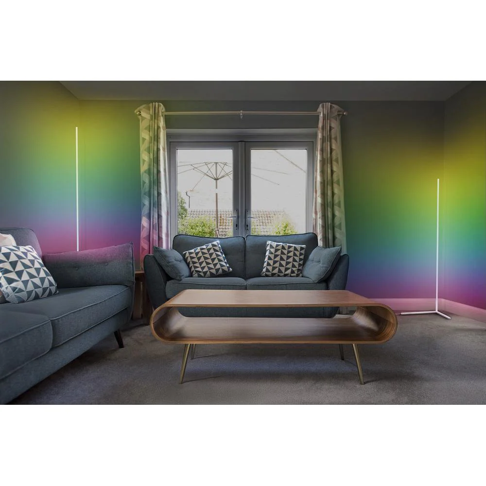 OSRAM Matter SMART+ Lampada da terra angolare sottile, con telecomando, bianco, 2000 mm, RGB + Tunable White (TW) - Image 4