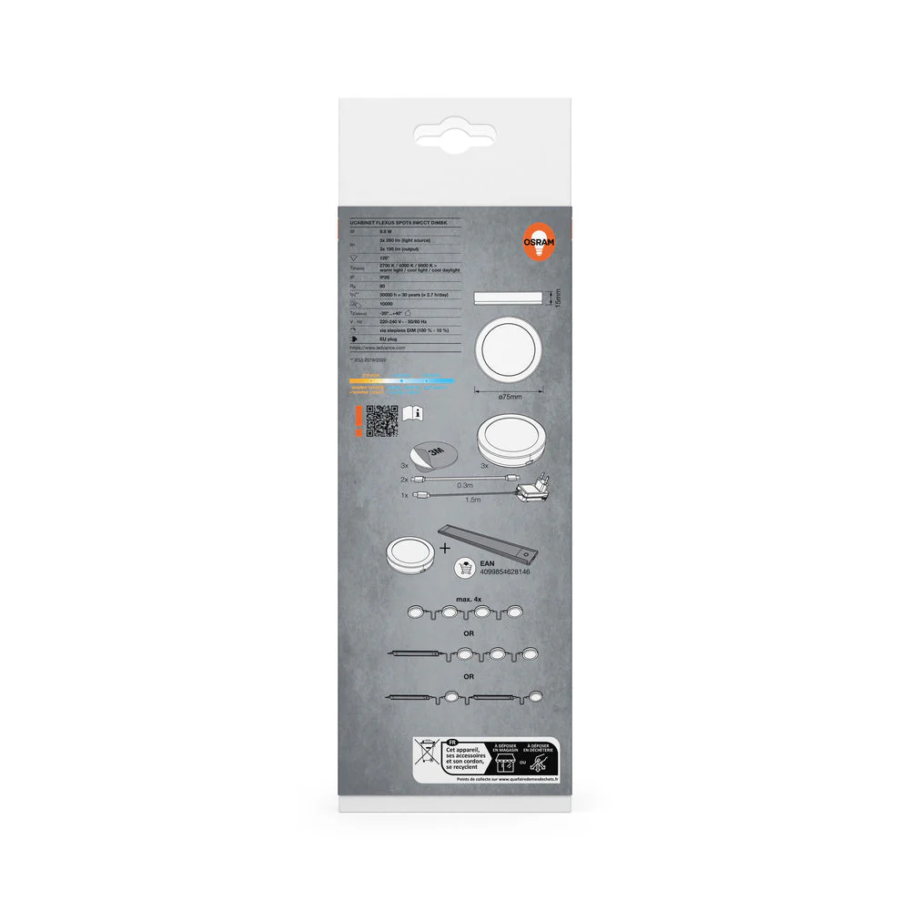 OSRAM Lampada sottopensile Flexus Spot 9,8W CCT dimmerabile bianca - Image 2
