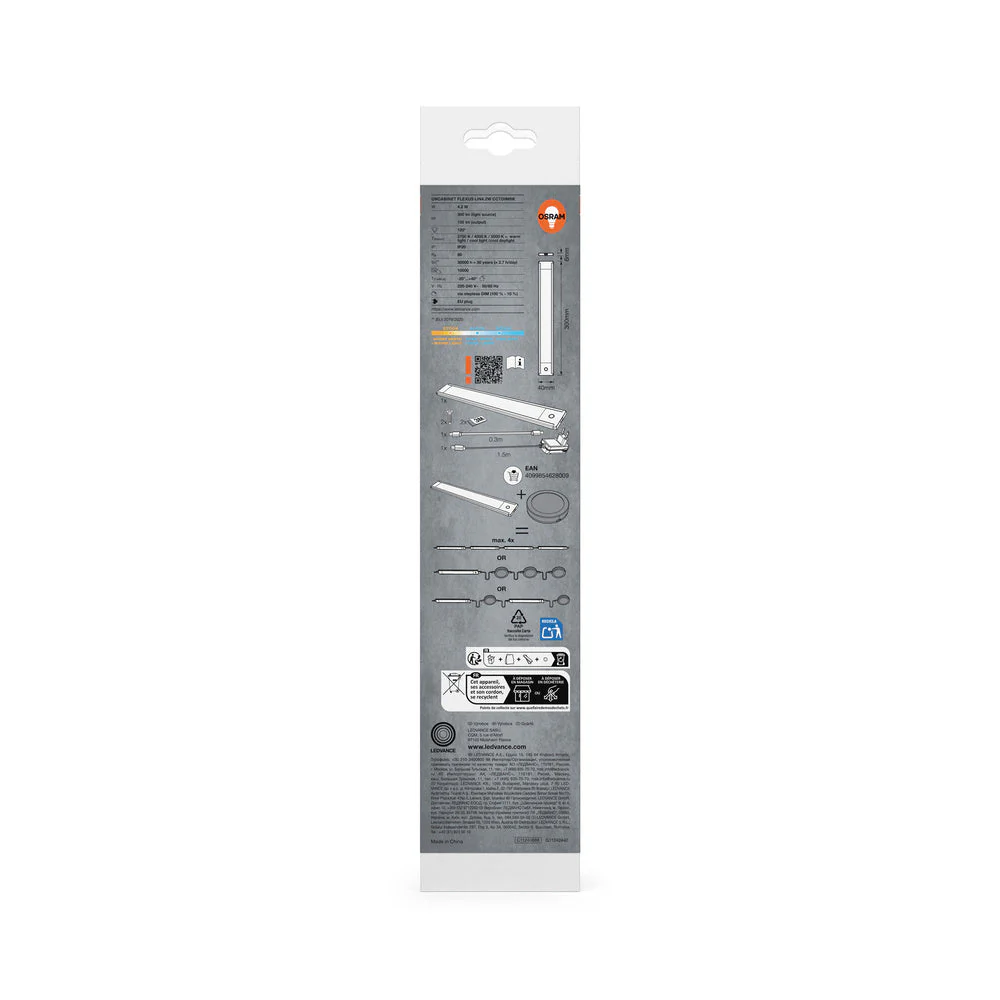 OSRAM Lampada sottopensile Flexus Linear 4,2W CCT dimmerabile Nero - Image 5