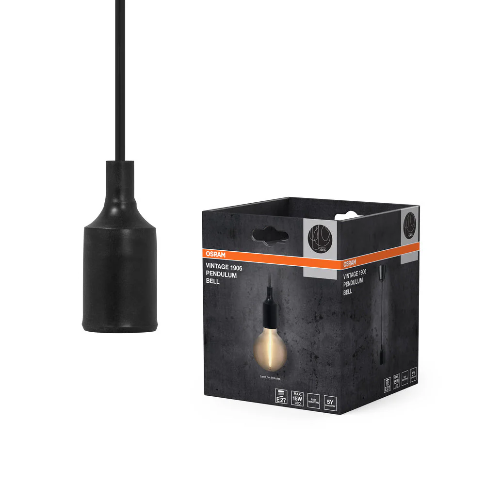 OSRAM Vintage 1906® Lampada a sospensione BELL E27, nero